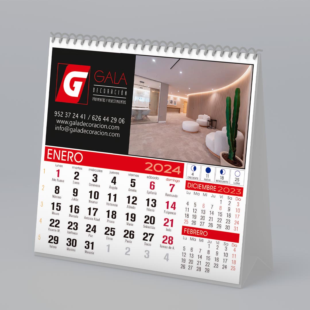 Impresion de calendarios corporativos