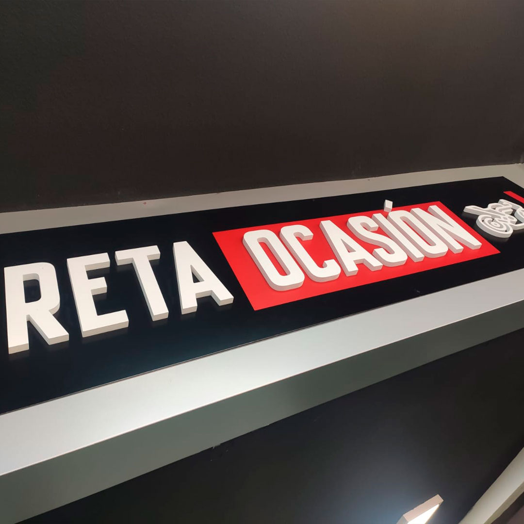 Letras corporeas en malaga